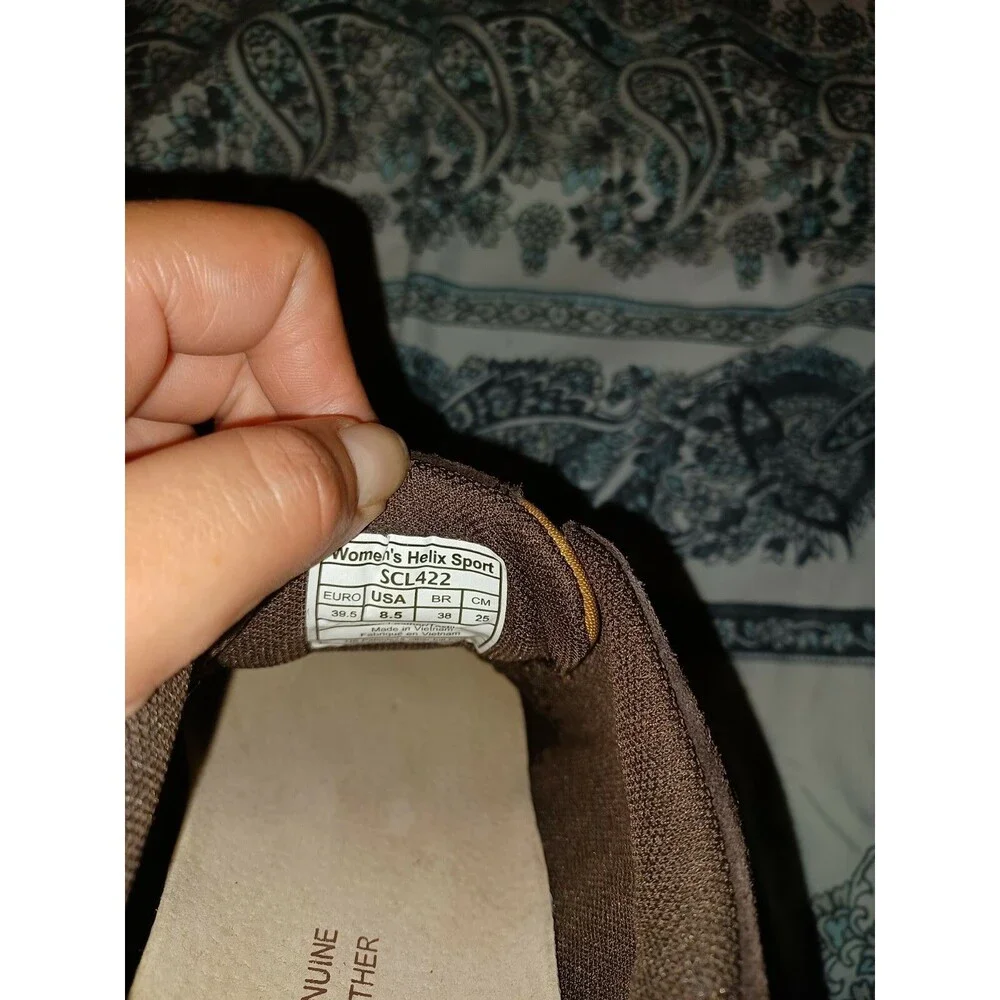 Espiral Womens Helix Sport Brown Leather Shoes Size 8.5